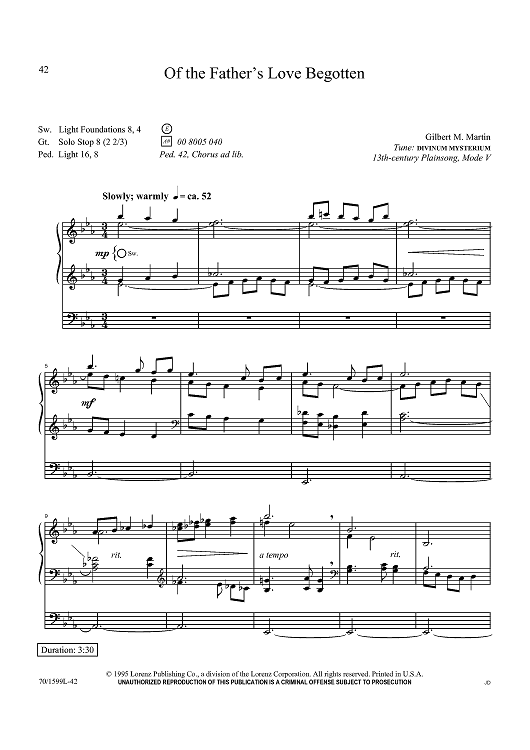 Of the Father’s Love Begotten