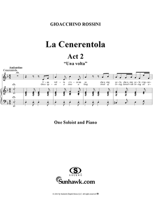 La Cenerentola, Act 2, Canzone - Cinderella - Vocal Score