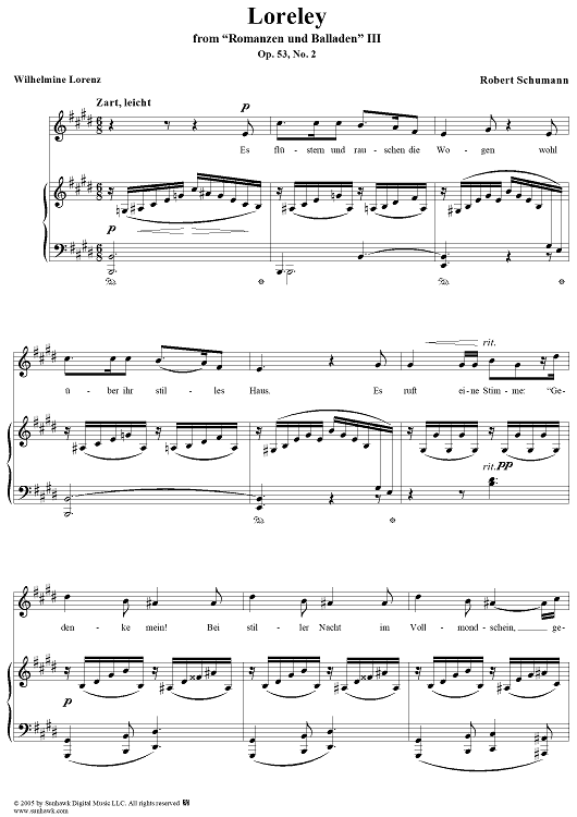 Loreley, Op. 53, No. 2