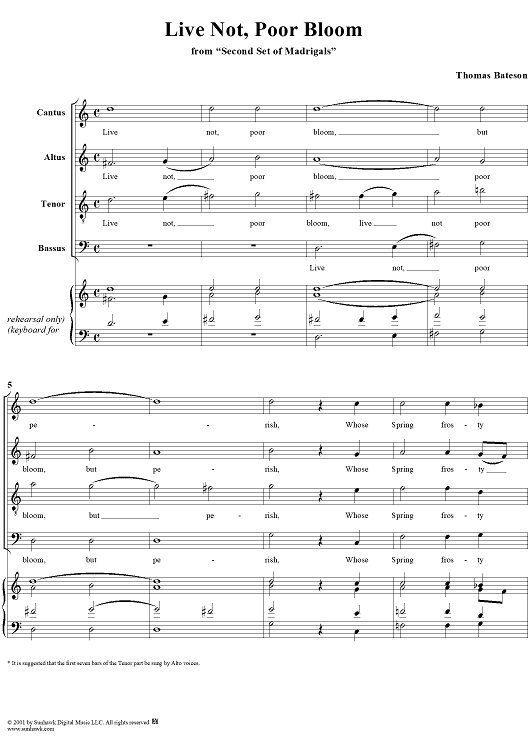 Live Not, Poor Bloom