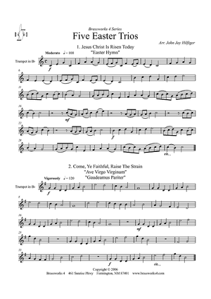 Five Easter Trios - Trumpet in B-flat