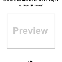 Cello Sonata No. 1 in B-flat Major, RV47 - Piano