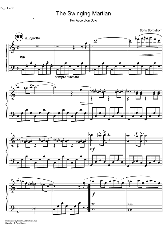 The Swinging Martian