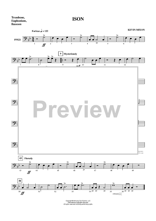 ISON - Trombone, Euphonium BC, Bassoon