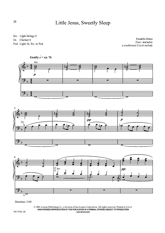 Little Jesus, Sweetly Sleep