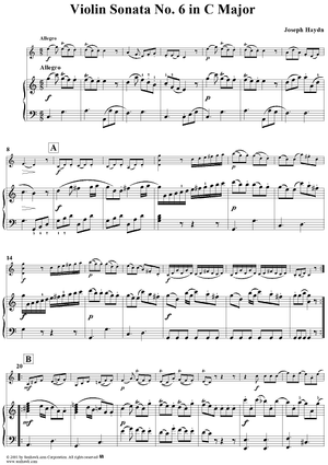 Violin Sonata No. 6 - Piano Score