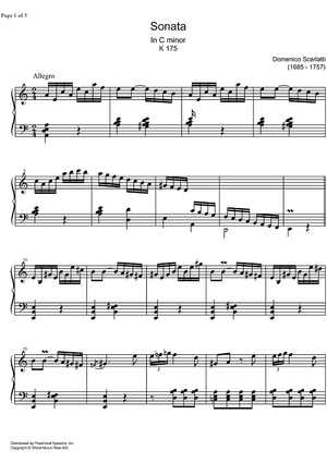 Sonata c minor K175