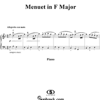 7 Pieces: No. 7, Menuet in F Major