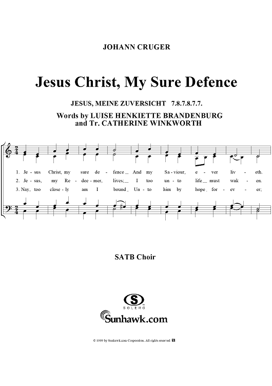 Jesus Christ, My Sure Defence