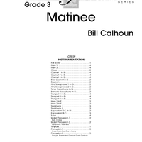Matinee - Score