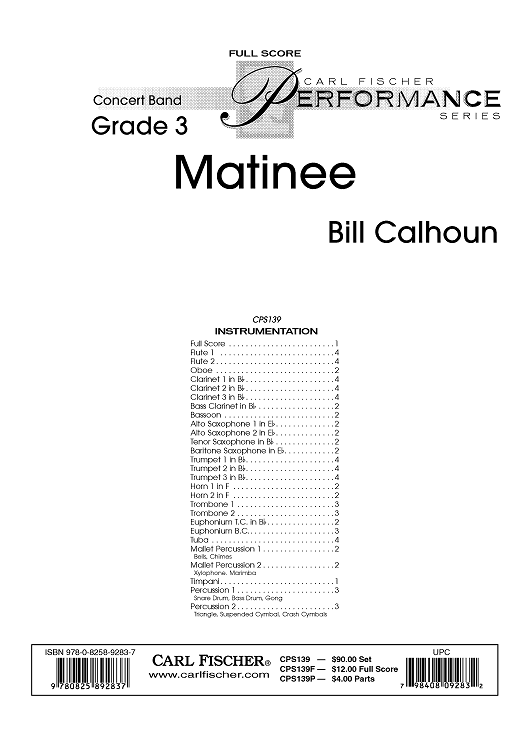 Matinee - Score