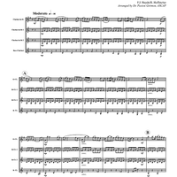 Andante Cantabile from "String Quartet No. 5, Op. 3" - Score