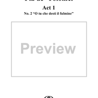 Pia de' Tolomei, Act 1, No. 2: Scena e Cavatina - "O tu che desti il fulmine" - Score