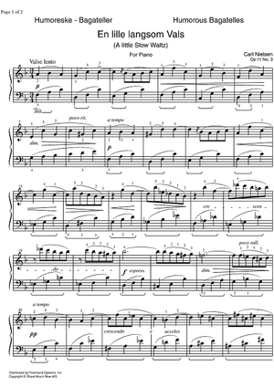 A little slow Waltz Op.11 No. 3