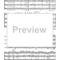 Two By Four for Cello Quartet - Score