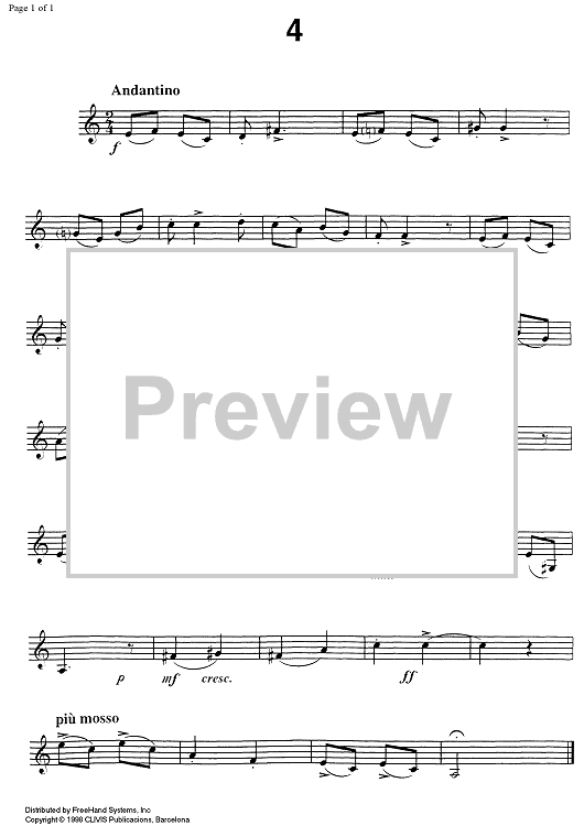 Studies for clarinet, Vol. 2 No. 4 - Clarinet