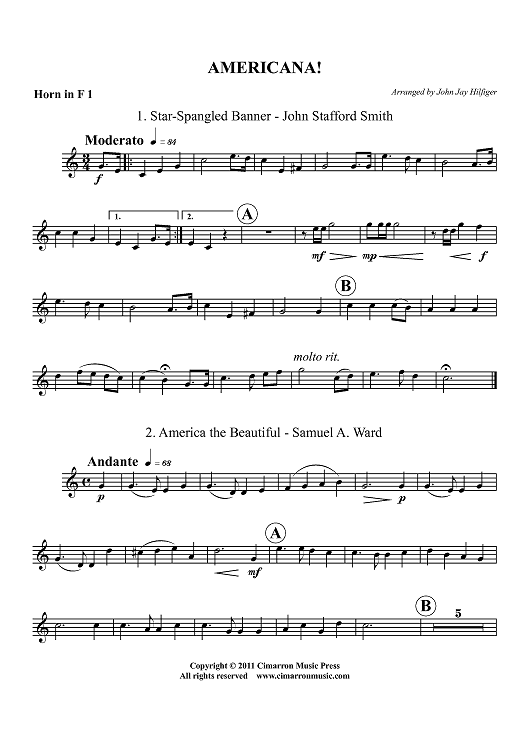 Americana! - Horn in F 1