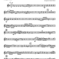 Fugue 5, BWV 537  (originally in C min) - Trumpet 1 in Bb