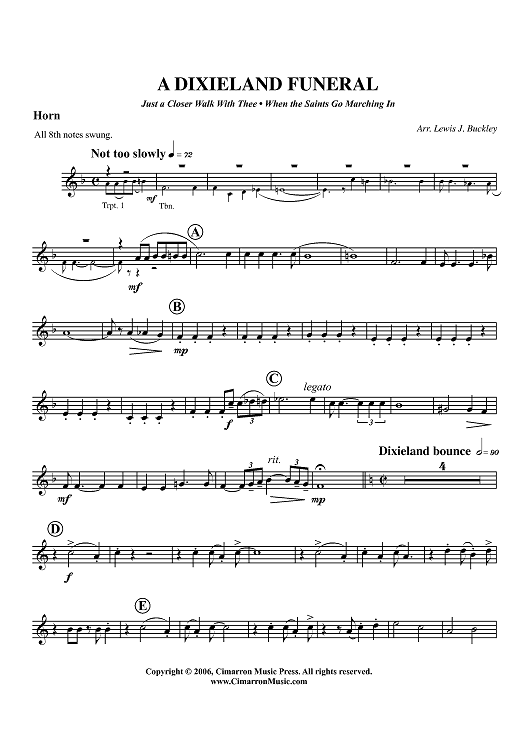 A Dixieland Funeral - Horn