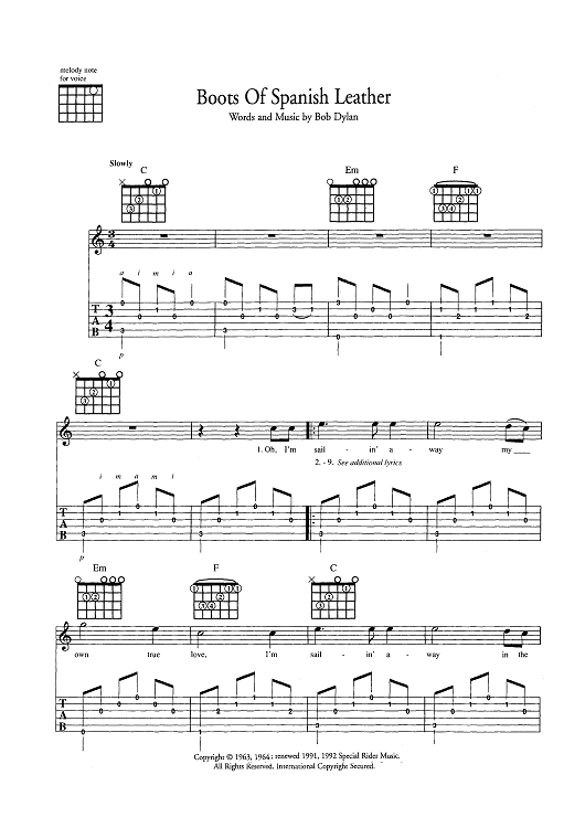 Boots of Spanish Leather