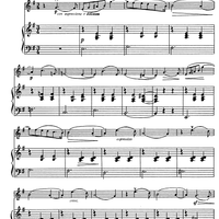 Six Pieces. No. 6. Sentimental Valse - Score