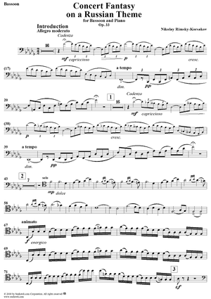 Concert Fantasy, Op. 33 - Bassoon