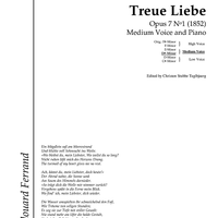 Treue Liebe Op. 7 No. 1