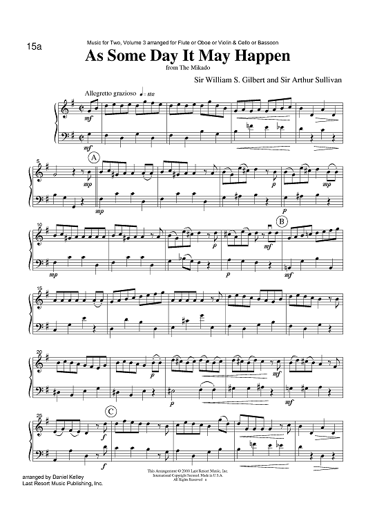 As Some Day It May Happen - from The Mikado