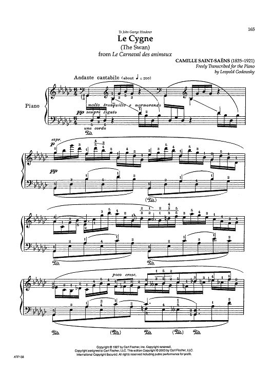 Le Cygne (The Swan) from Le Carnaval des animaux