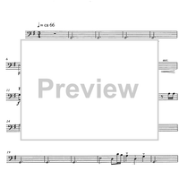 6 rätoromancische Volkslieder Op.76a - Double Bass