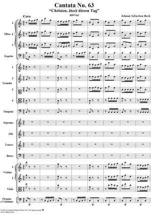Cantata No. 63: Christen, ätzet diesen Tag, BWV63