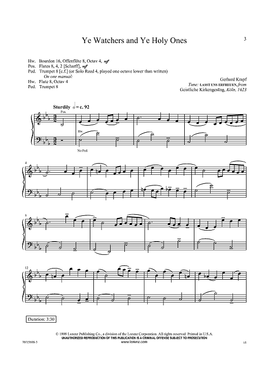 Ye Watchers and Ye Holy Ones