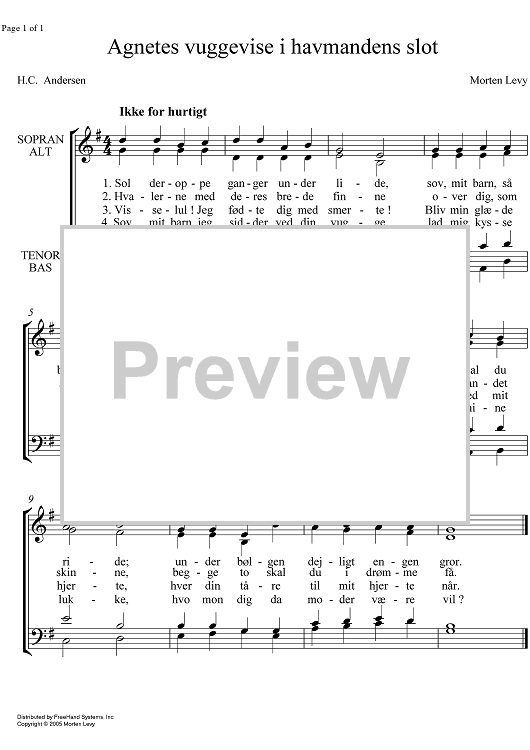 Agnetes vuggevise i havmandens slot