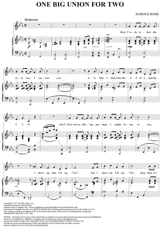 One Big Union for Two