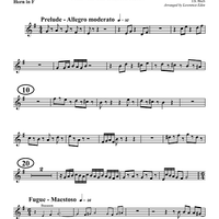 Prelude and Fugue XIV - From "The Well-Tempered Clavier" - Horn in F