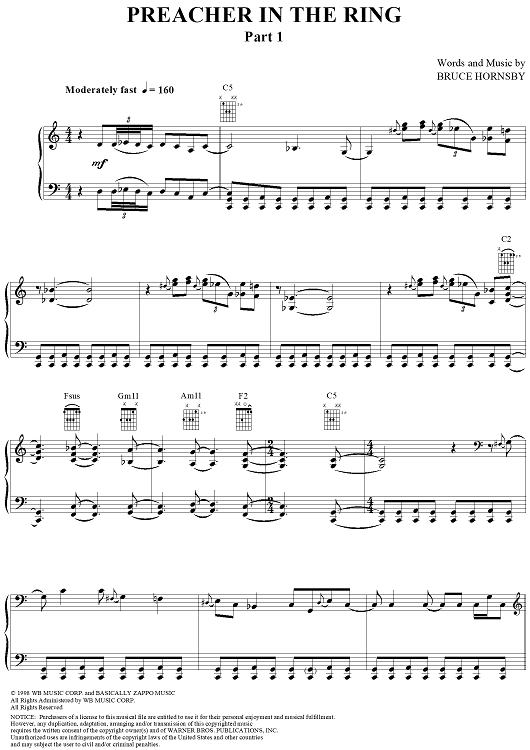 Preacher in the Ring, Part 1