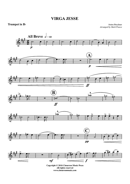 Virga Jesse - Trumpet in Bb