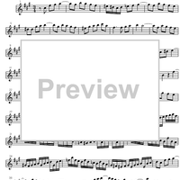 Three Part Sinfonia No. 7 BWV 793 e minor - B-flat Clarinet 1