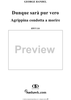 Italian Cantata No. 14: "Dunque sarà pur vero" (Agrippina condotta a morire), HWV110