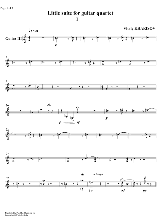 Little Suite - Guitar 3