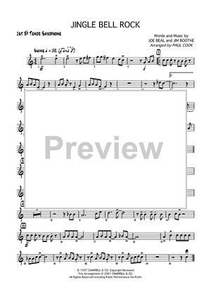 Jingle Bell Rock - B-flat Tenor Saxophone 1