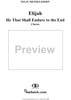 He That Shall Endure to the End - No. 32 from "Elijah", part 2