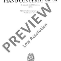 Concerto No. 20 D minor in D minor - Full Score