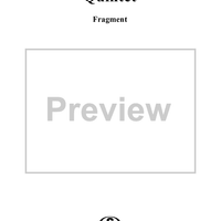 Quintet, K514a - Full Score