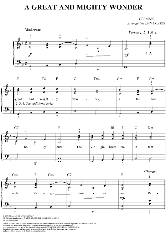 A Great and Mighty Wonder