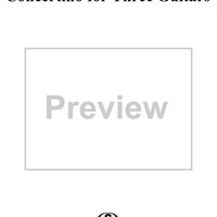 Concertino for Three Guitars - Full Score