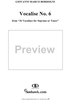 Thirty-Six Vocalises for Soprano: No. 6