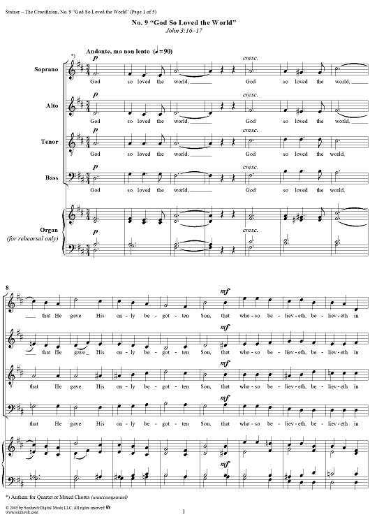 The Crucifixion: No. 9, God So Loved the World