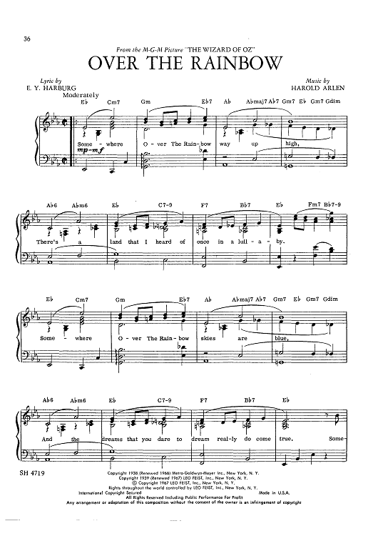 (Somewhere) Over the Rainbow