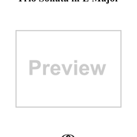 Trio Sonata in E Major  - Op. 4, No. 6 - Score